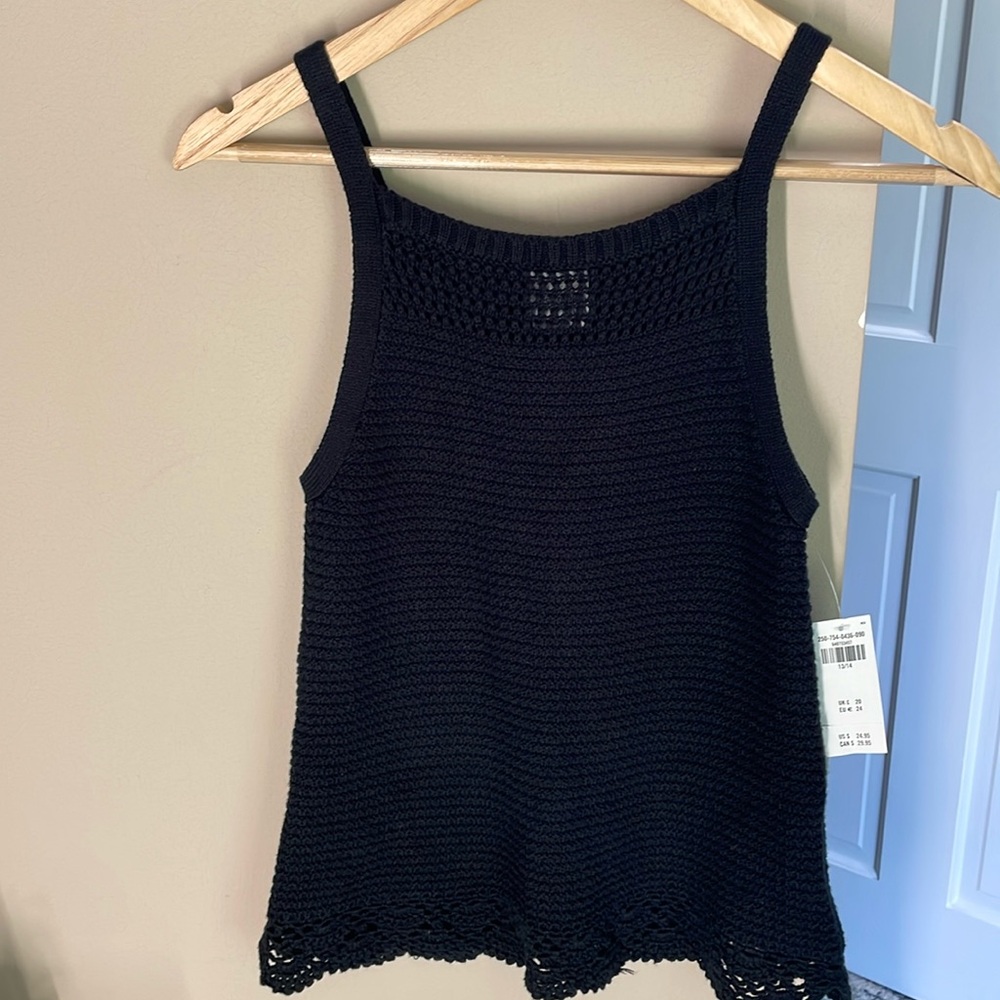 Abercrombie kids crochet tank top